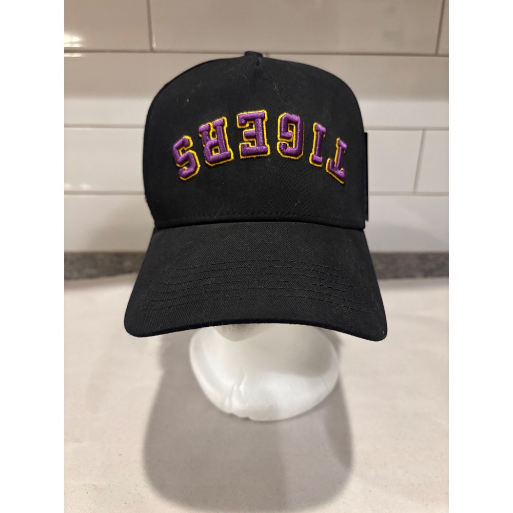 NWT LSU No Rivals Upside Down Tigers Structured Cap SnapBack